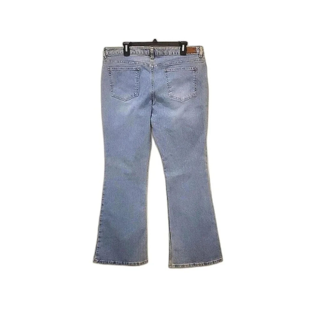 Mossimo Womens Size 17 Light Wash Bootcut Jeans Denim Cotton Blend